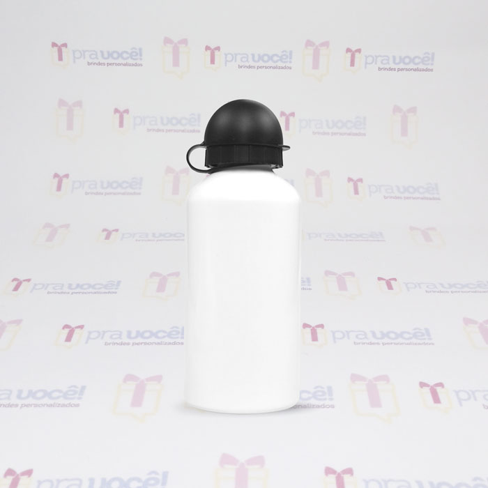 SQUEEZE BOLINHA EM ALUMÍNIO BRANCO  – 500ML
